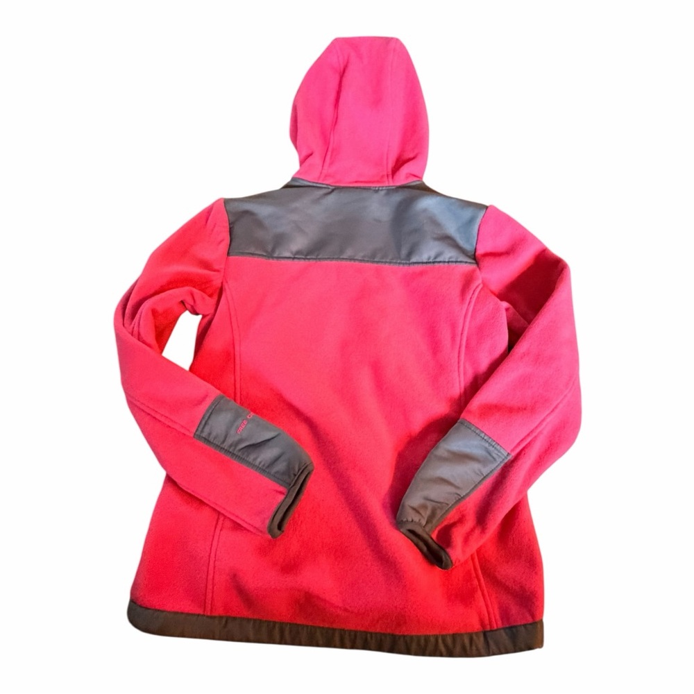 Free Country Red & Charcoal Hooded Fleece B - Picture 2 of 5